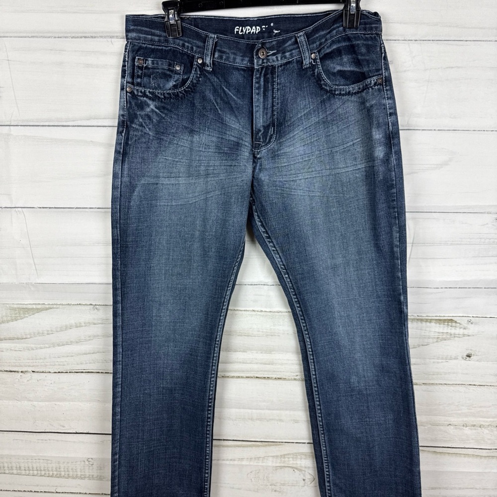 Flypaper Men's Classic Indigo Straight Jeans